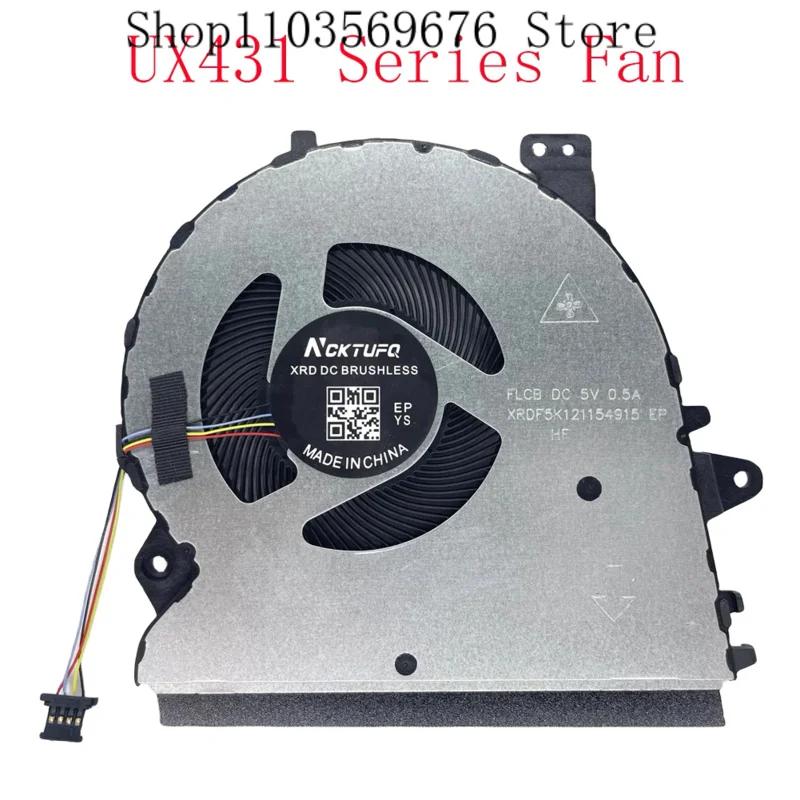 Replacement New CPU Cooling Fan for ASUS ZenBook UX431 UX431F BX431 UX431FL UX431FLC UX431FA UX431FAC UX431FN  Series Fan