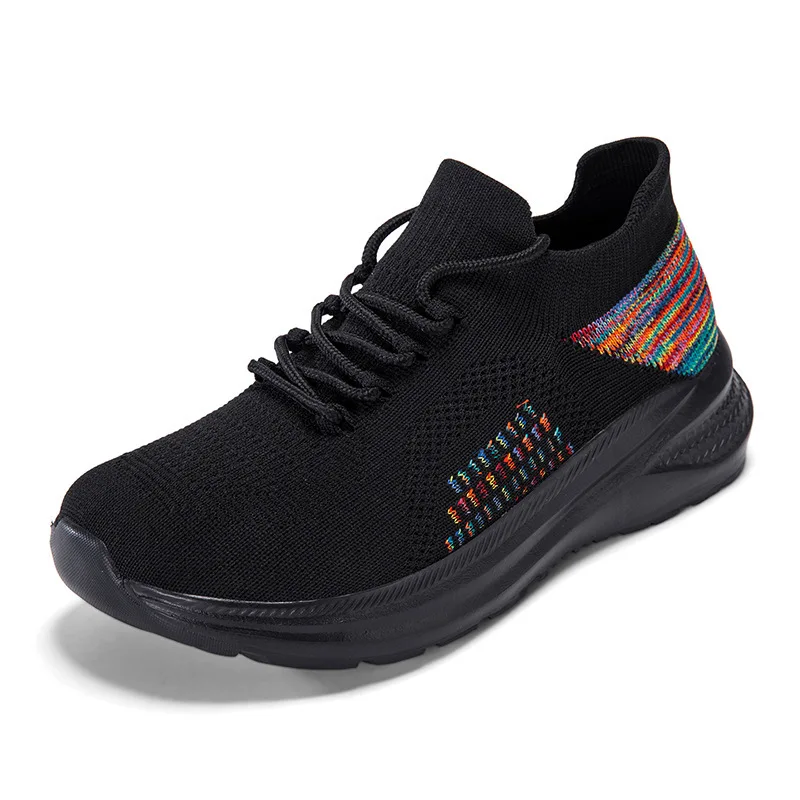 Breathable Mesh Sock Sneakers - огляд і ціна Knit Fabric Lace Up Sneakers