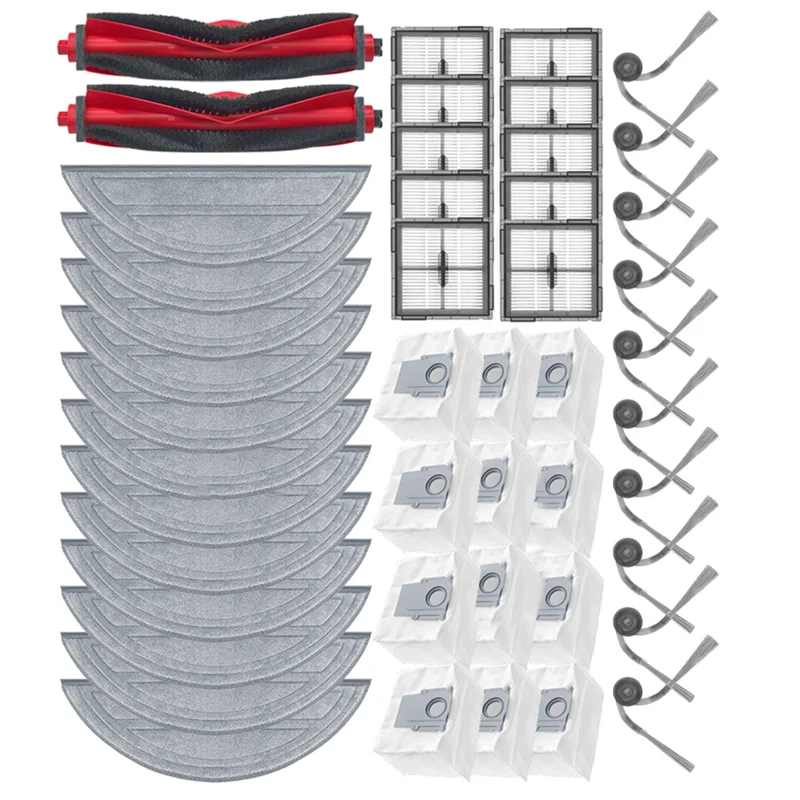 

A98G-Fit For Roborock S8 Pro / S8 Pro Plus Parts Main Side Brush HEPA Filter Mop Cloth Dust Bag Accessories