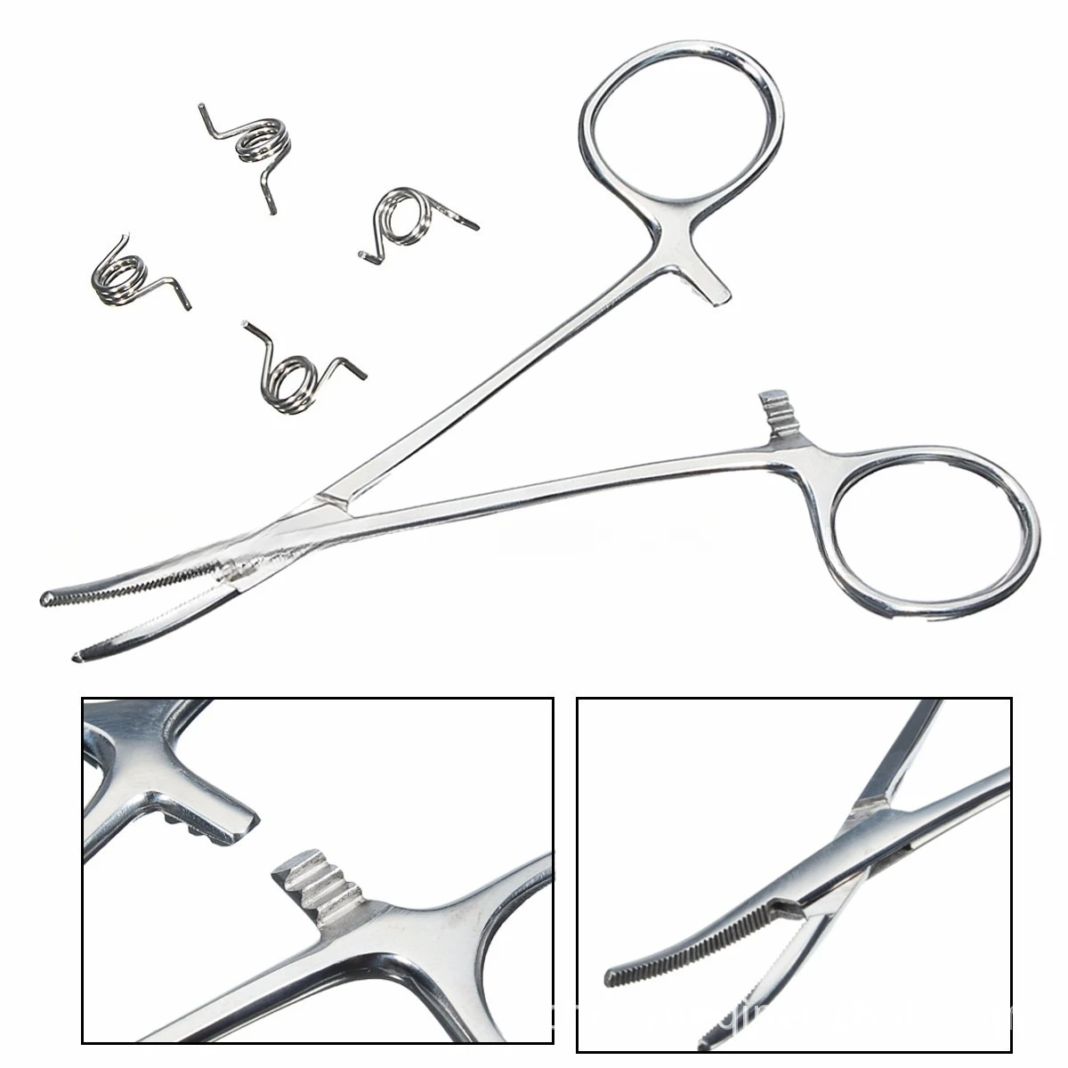 1PC Surgical Steel Septum Tragus Ear Piercing Forceps Safety Tweezers Opening Round Plier Lip Navel Nose Piercings Clamp Tool