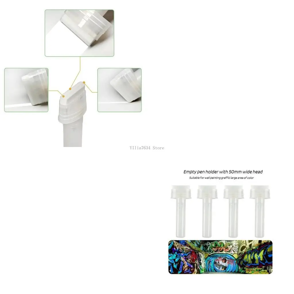 

Прозрачный белый пустой маркер для заправки краски, пустой многоразовый маркер для покраски