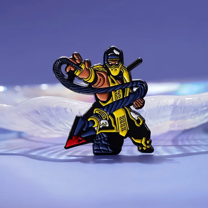 Hot Game GP Street Fighter Badge Pins Brooch Cute Anime Figure Enamel Cosplay Props Lapel Pin Jewelry Accessories Gift For Frien
