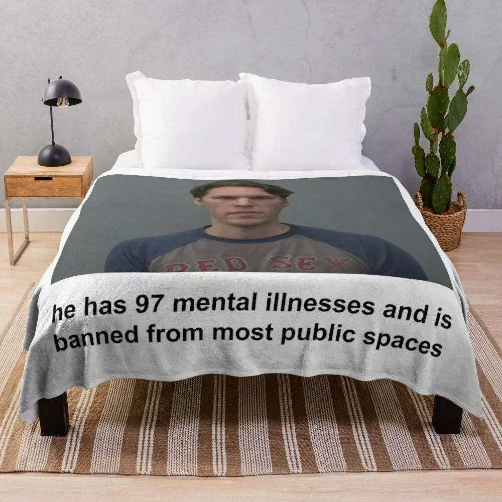 

jerma has 97 mental illnesses Throw Blanket Furrys Softest Blankets