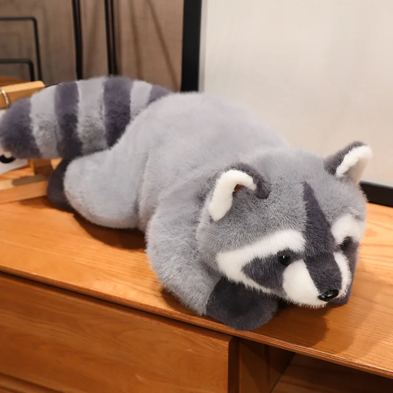 Realistic Raccoon Plush Toy Cute Little Panda Doll Animal Doll Sofa Pillow Home Derection  Plush Raccoon Toy for Kids Girls