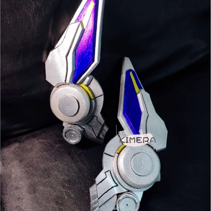 Anime cosplay déguisement  Transform OptimPrime Female Version Mechanical Mask Headphones Cosplay Prop Set SciFi Mecha Resin Mas view 3