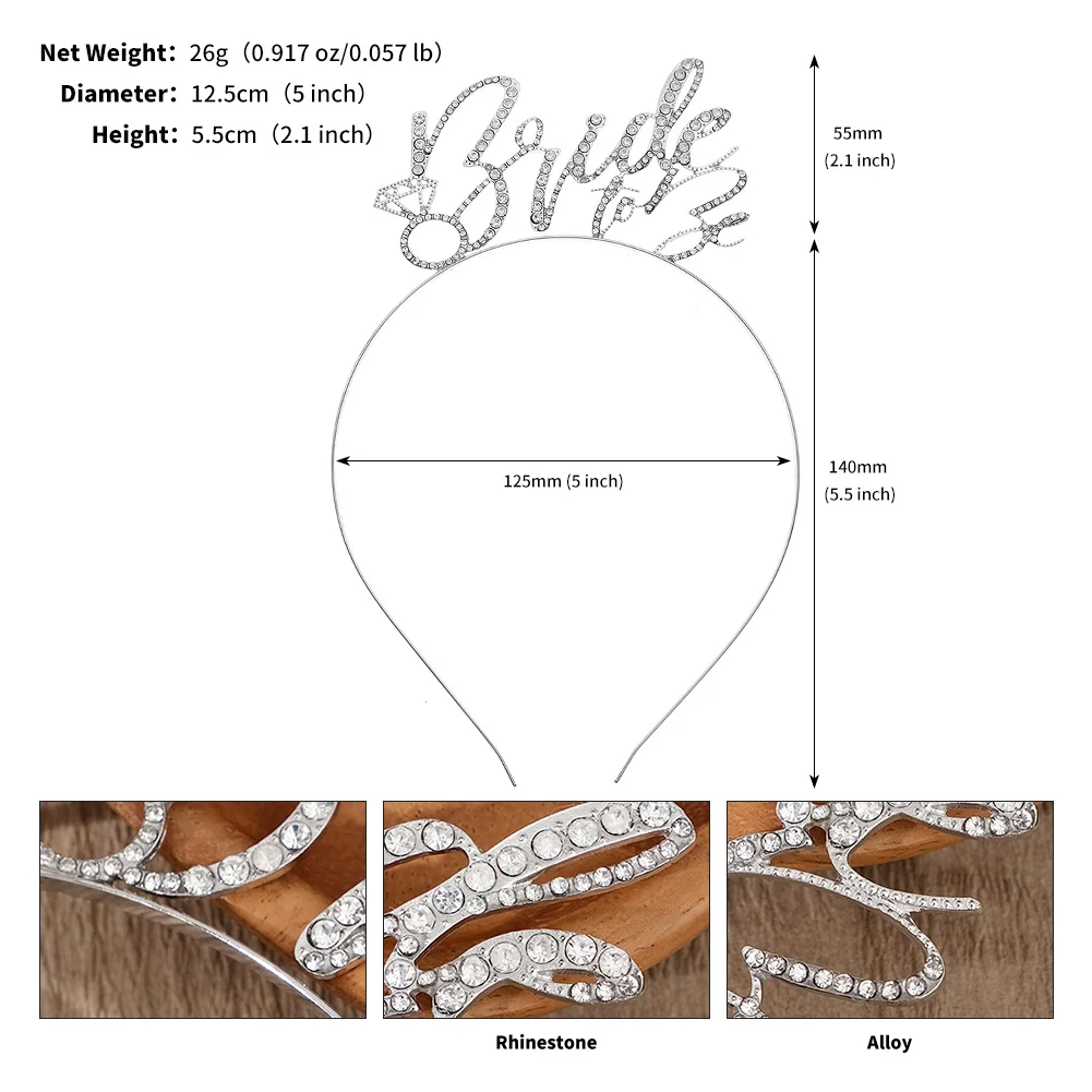 Klassische Alphabet-Haarbänder, funkelnde Strass-Tiara, Geburtstagsfeier, festliche Bankett-Kopfbedeckungen, Schmuck, Accessoires, Geschenke – Detail 4