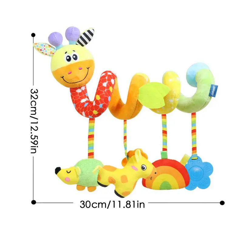 新生児、車のシート、ぬいぐるみの吊り下げ用のスパイラルベビーカー感覚玩具、男の子と女の子へのギフト、0〜1歳