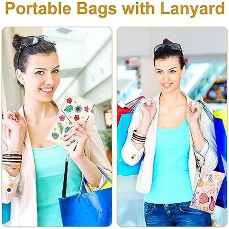 ABQR 40-Pack حقائب مستحضرات التجميل القماشية للتسامي، حقائب مستحضرات التجميل الفارغة DIY حقائب الحرفية لمستلزمات السفر