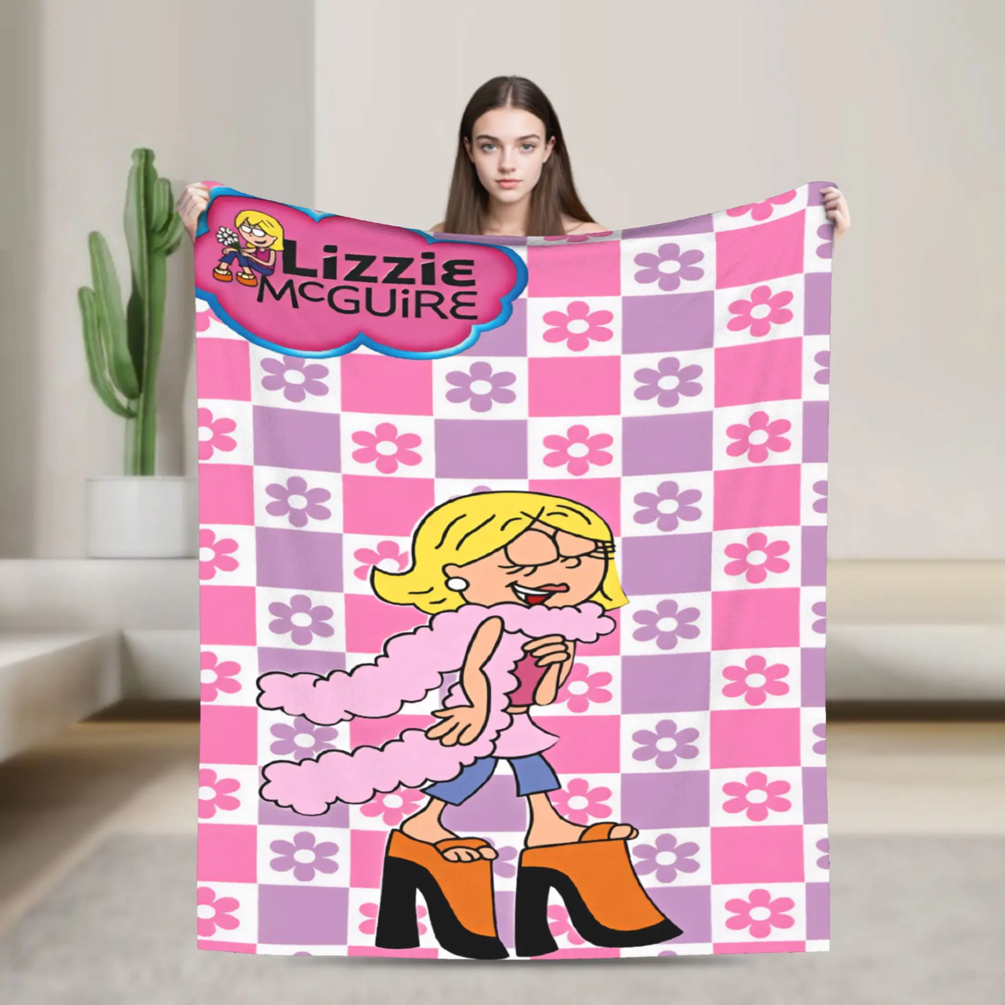 Lizzies Cartoon McGuires Blanket Quality Super Soft  Bedding Throws Winter Decorative Outdoor Graphic Bedspread