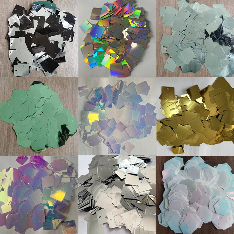 Sequin Fabric Panel - 500-5000 шт. 28 мм ПВХ-пайетки с