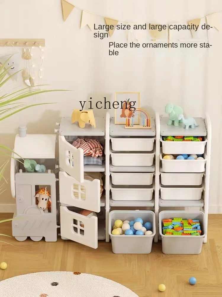 Tqh-Armoire de Rangement de Jouets pour Enfants, Grande Capacité, pour la Maison, le Salon, la Voiture