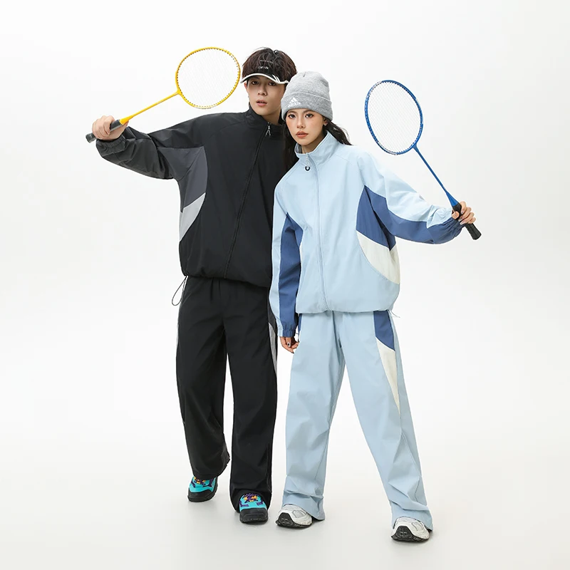 

Sportswear Men Women Outdoor Fashion Loose Casual Techwear Varsity Jacket Pant Suits Sets Students Coat Trousers Tracksuits