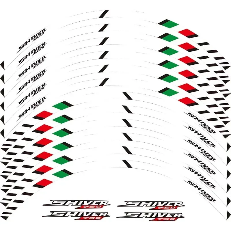 لأبريليا شيفر 750 قطع غيار الدراجات النارية كفاف عجلة الديكور ملصق لاصق لامع ورائع-C موتو