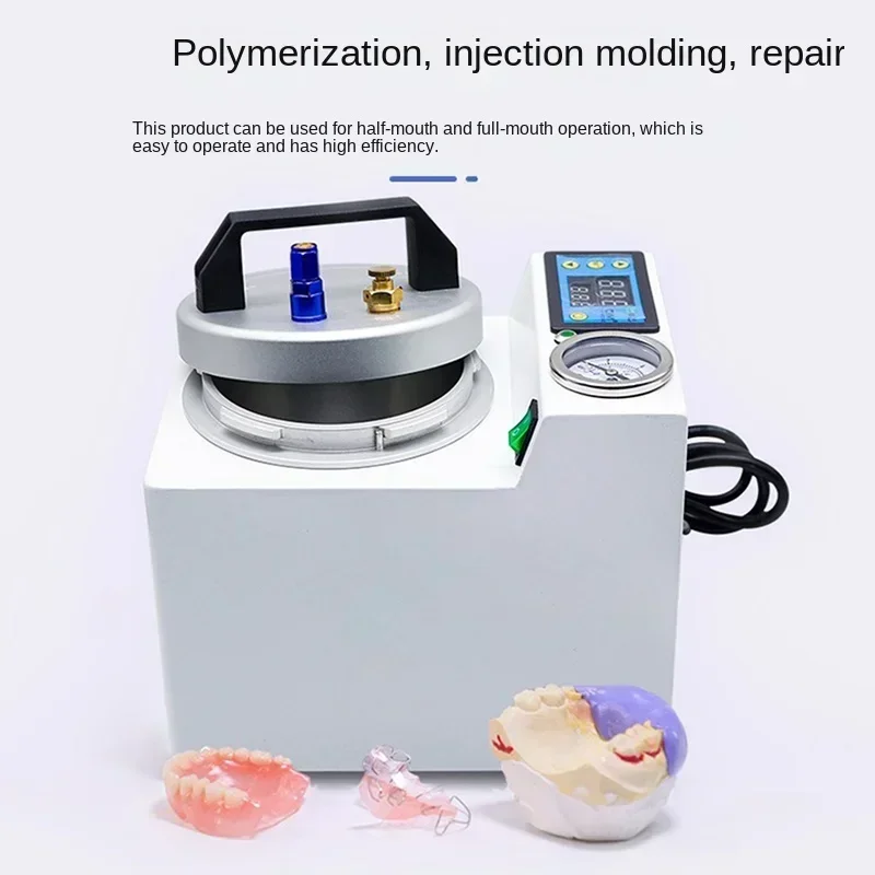 dent Lab Automatic Polymerizer Portable Curing Pressure Pot Polymerizing Digital Display  Adsorption silicone rubber repair