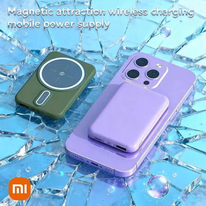 Xiaomi 50000mAh بنك الطاقة اللاسلكي المغناطيسي PD22.5W المحمولة شحن سريع بطارية خارجية ل Magsafe آيفون سامسونج