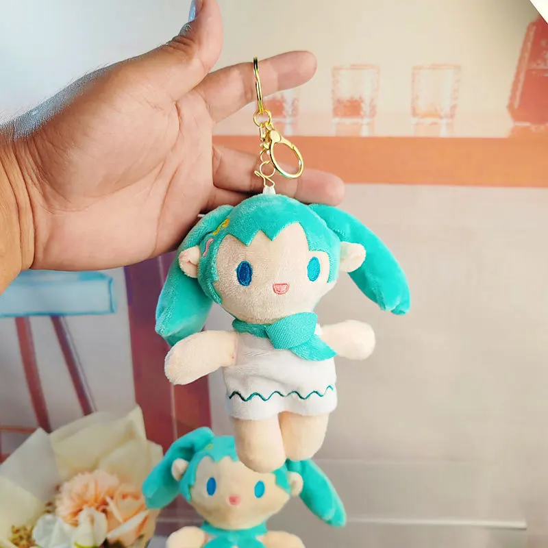 Moe Cute Hatsune Miku Plush Toy Doll Cartoon Figure Stuffed Animal Character Bag Charm Keychain Ornament Internet Celebrity