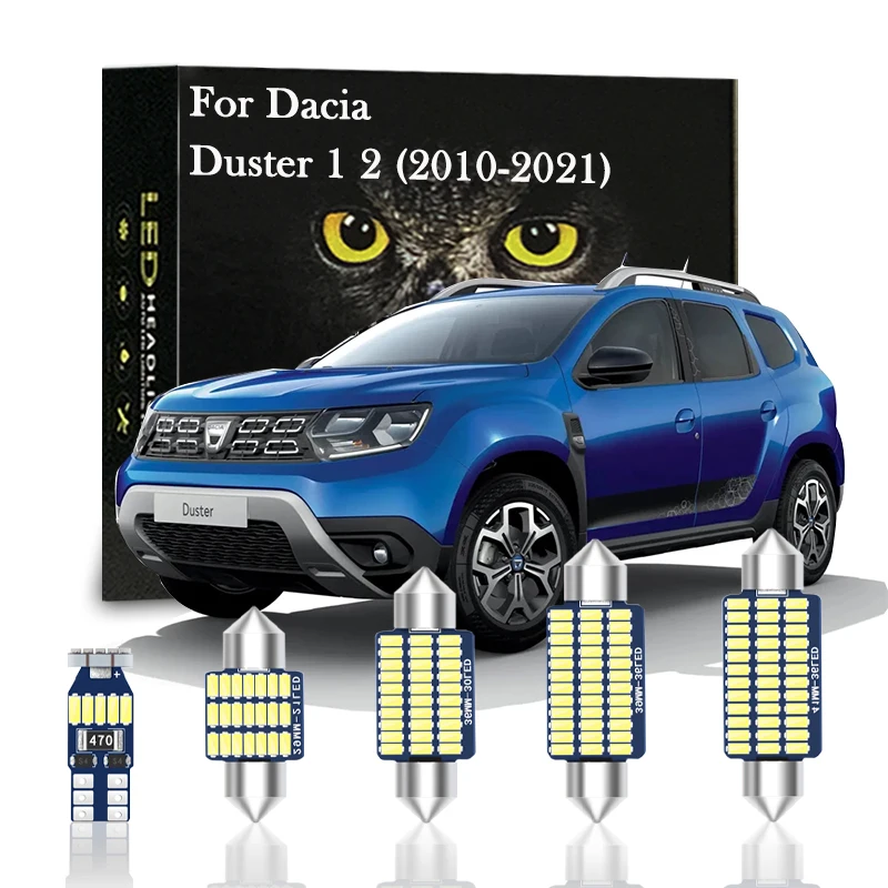 

Canbus For Dacia Duster 1 2 MK1 MK2 2010 2011 2014 2015 2016 2018 2019 2020 2021 Car Accessories Interior Light LED Kit