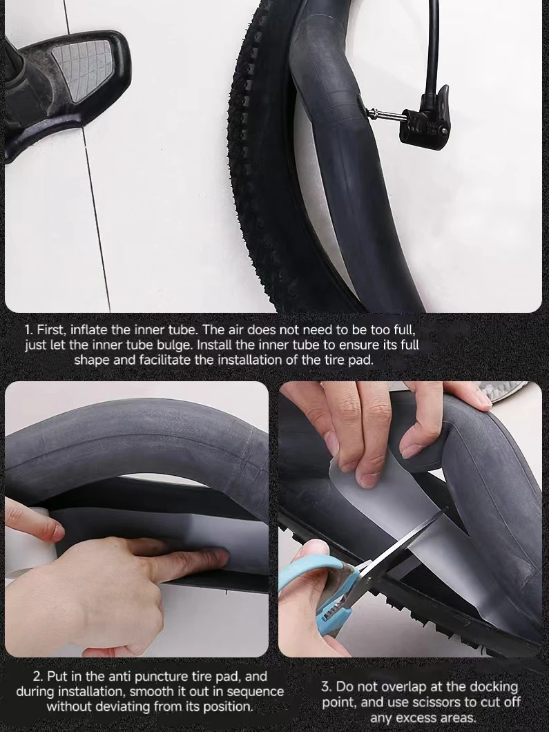 Highway mountain bike anti puncture tire pad 26/27.5/29 inch 700C inner tire anti puncture explosion-proof anti puncture pad