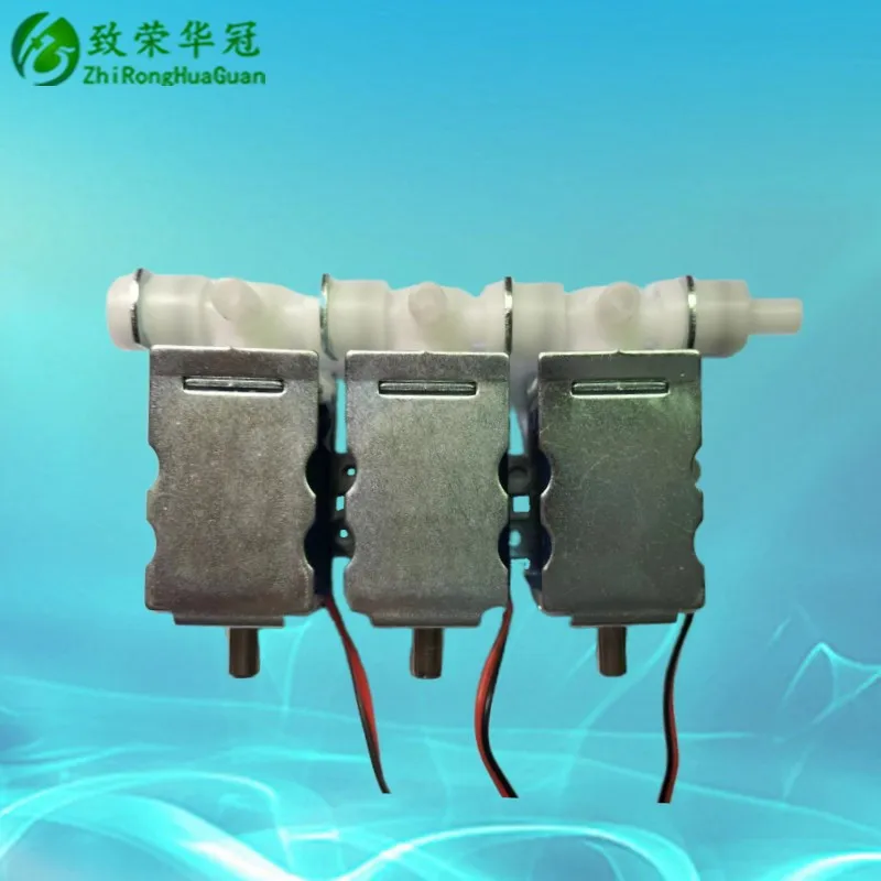 Two three-way solenoid valve combination, micro air valve, beauty equipment exhaust valve, massage equipment exhaust valve