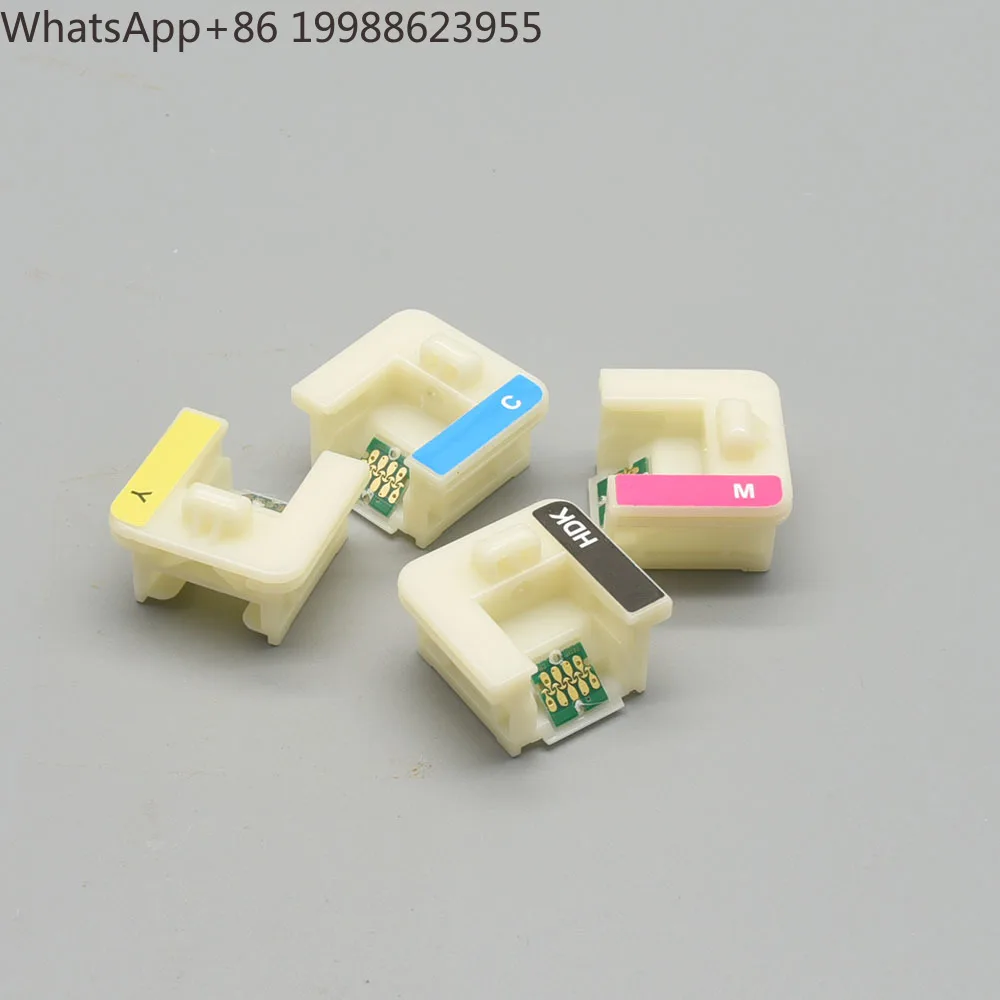 4 шт. чипы для картриджей T7411 T741X с держателем для SureColor F6000 F6070 F6200 F6270 F7000 F7070 F7100 F7170 F7200 F7270 F9300