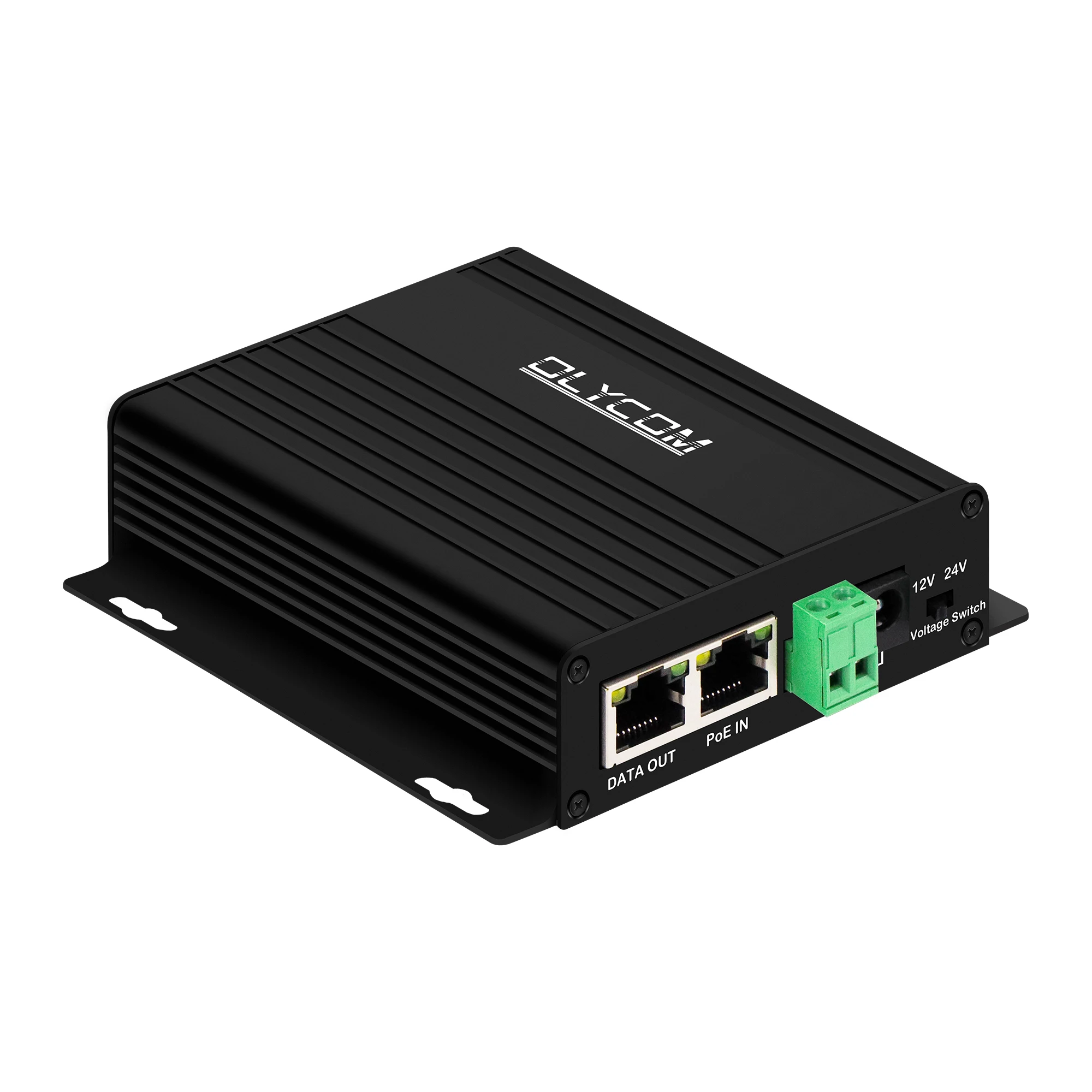 

2026unique 10/100/1000 Мбит/с 12 В 30 Вт POE-разветвитель Выход 12 В/24 В постоянного тока