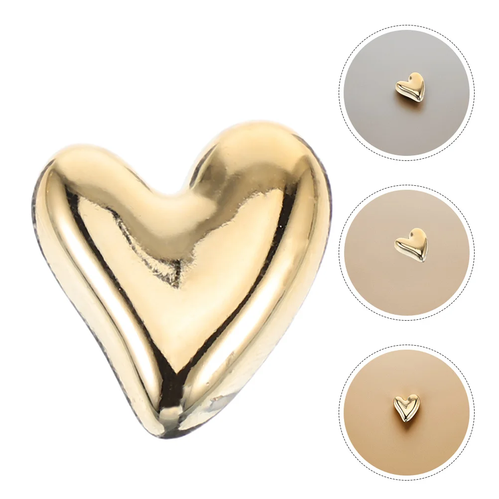 

25Pcs Gold Heart Decorative Refrigerator Magnets Cute Locker Fridge Whiteboard Photo Note Holders Fridge Magnets