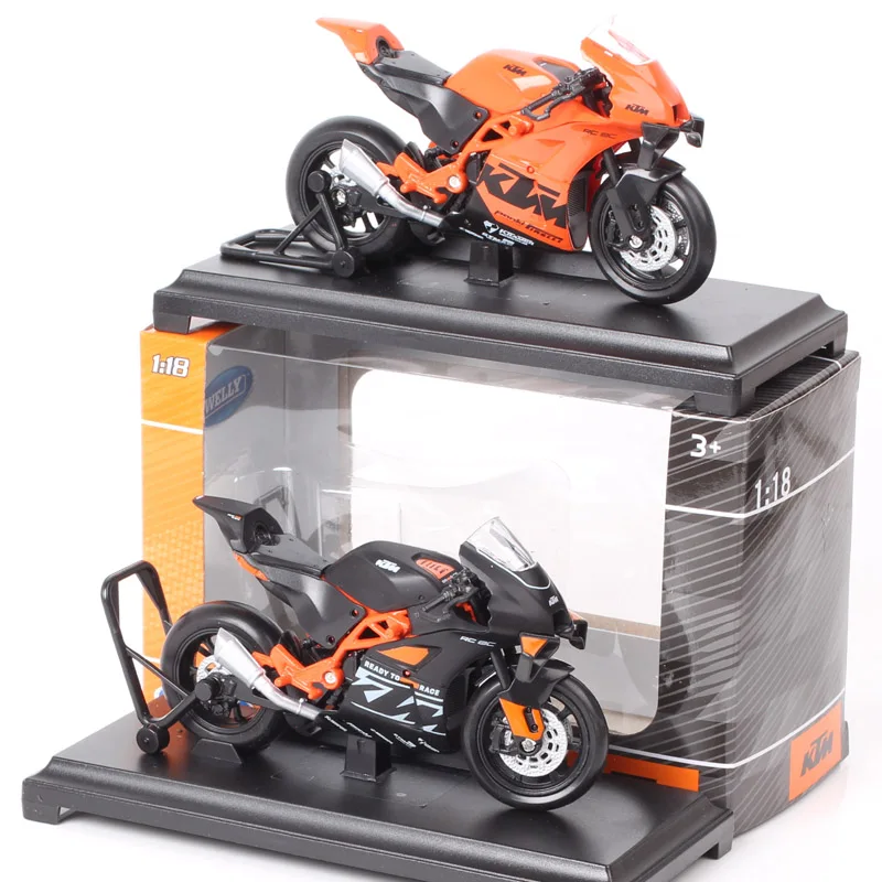 1/18 Skala Maisto KTM 450 SX SXF EXC Racing RC 8C RC390 690 SMC R 640 Duke II Rally Model motocykla Diecast Dirt Bike Vehicles