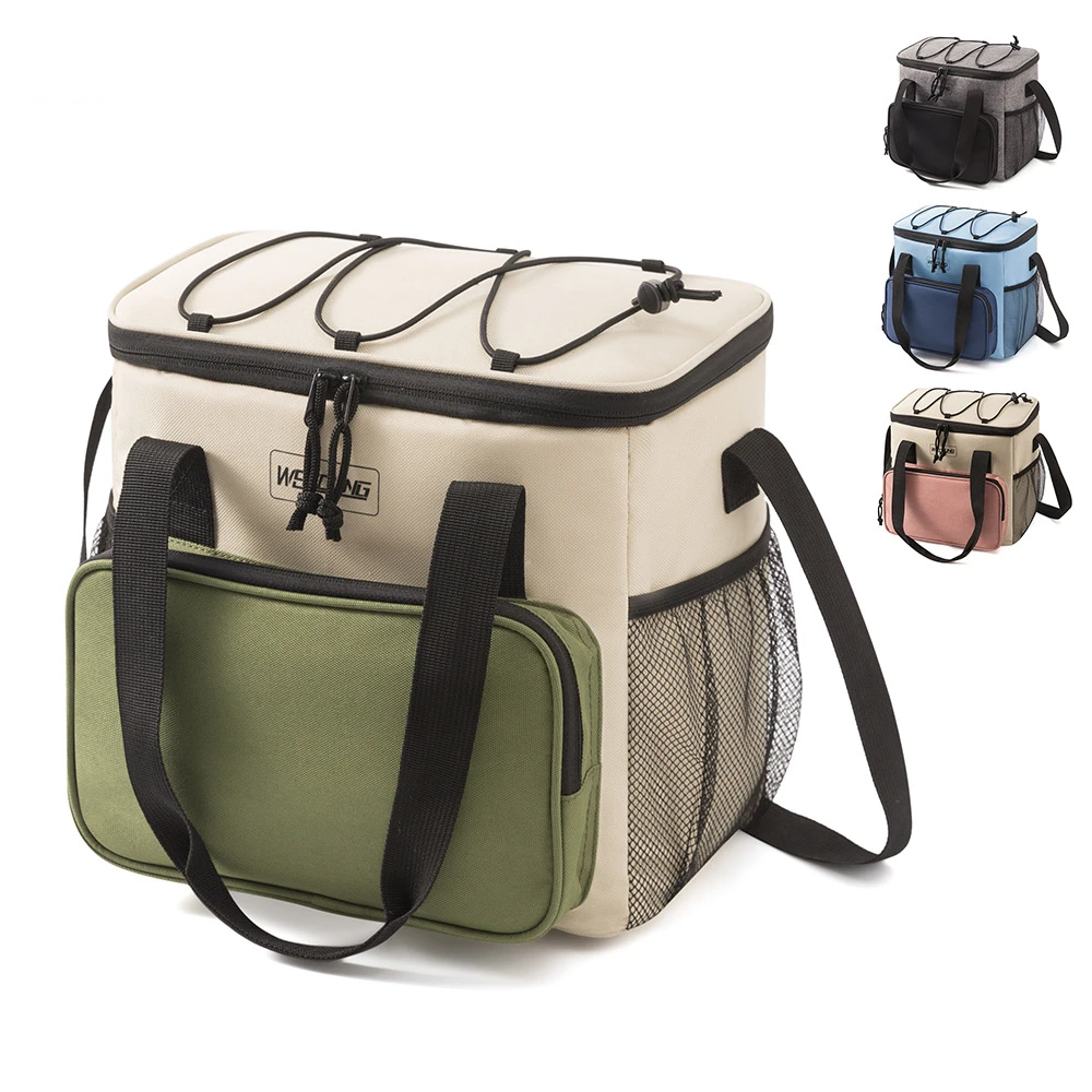 14L Portable Thermal Lunch Bag Food Box Durable Waterproof Cooler Ice Insulated Case Camping Oxford Dinner Backpacks Icebox