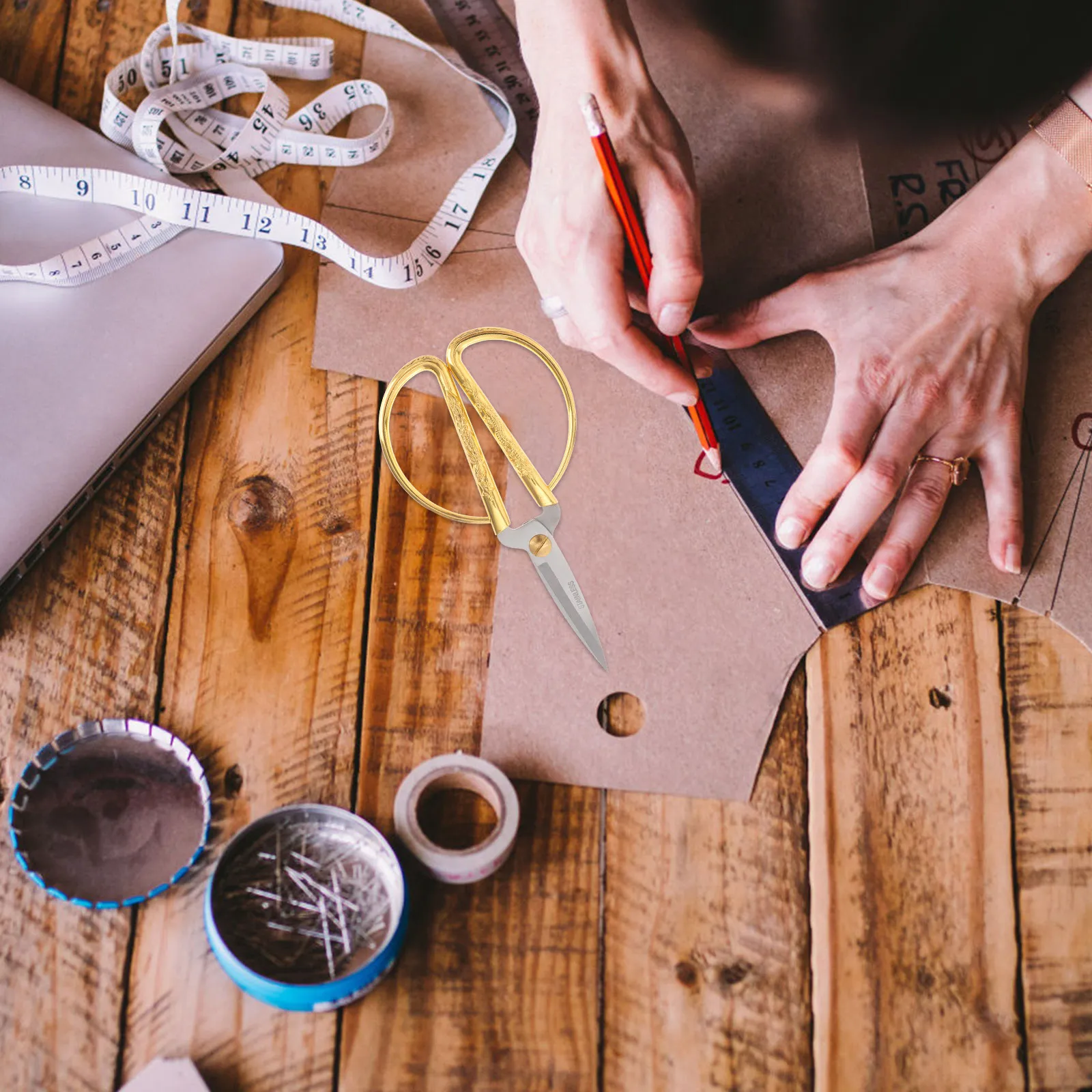 

Ножницы для вышивания «Дракон и Феникс» из нержавеющей стали с острыми концами для резки ниток, шитья, рукоделия, домашнего использования, для портных и швейных мастерских, для ткани