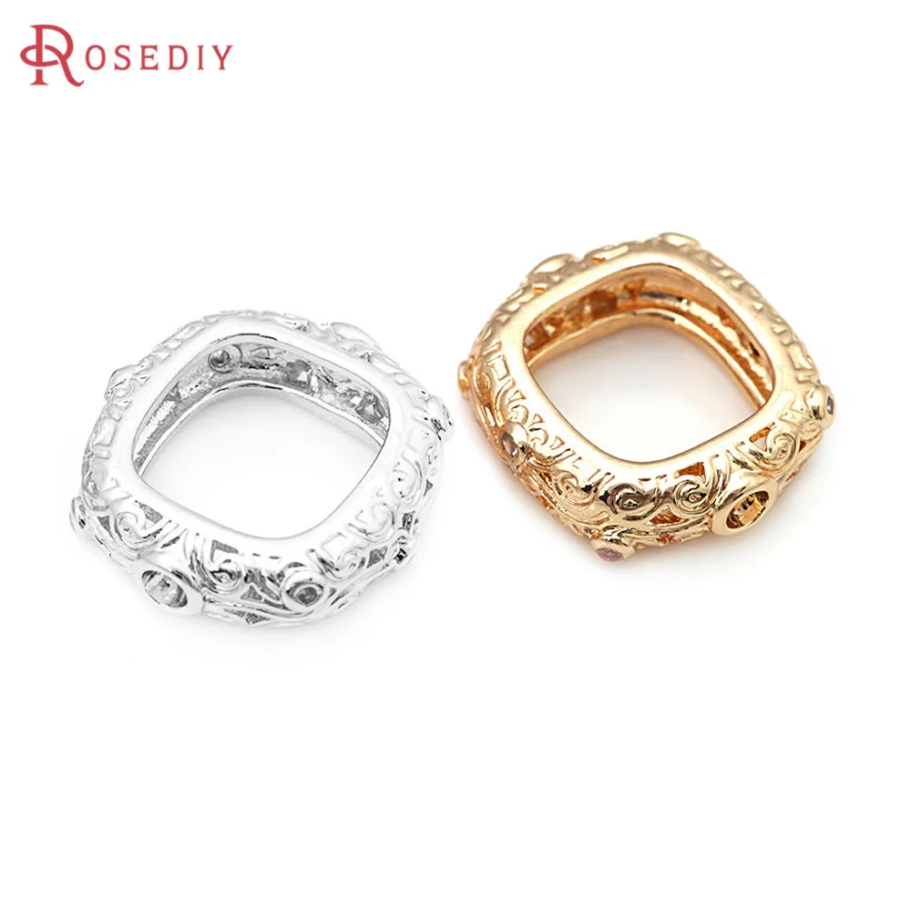 10PCS Brass Zircon … - image