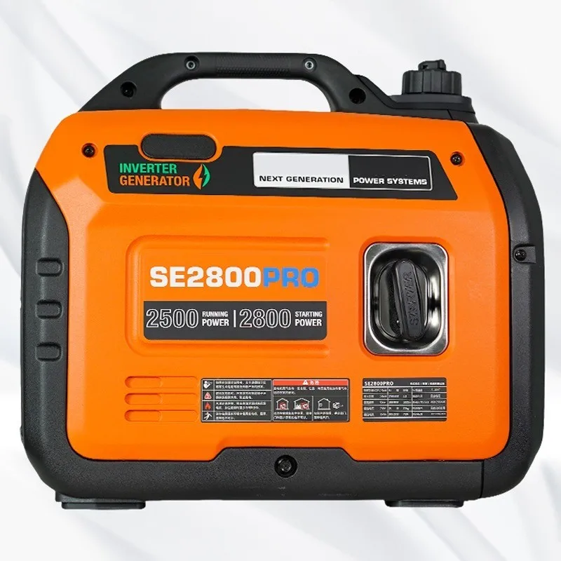 가솔린 발전기 220v 가정용 소형 매우 조용한 2800W 야외 미니 휴대용 전원 공급 장치