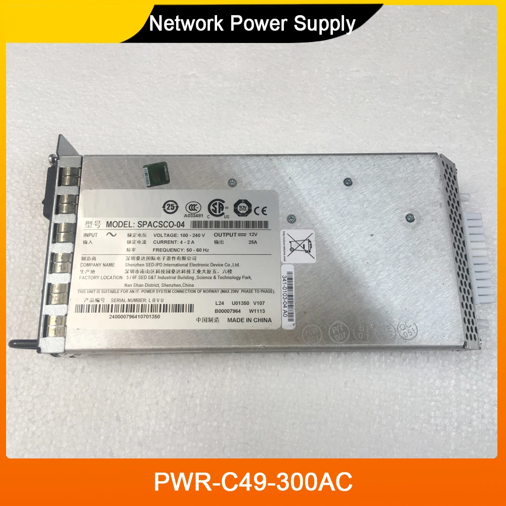 PWR-C49-300AC WS-C4948 4948-10GE Network Power Supply High Quality Fast Ship