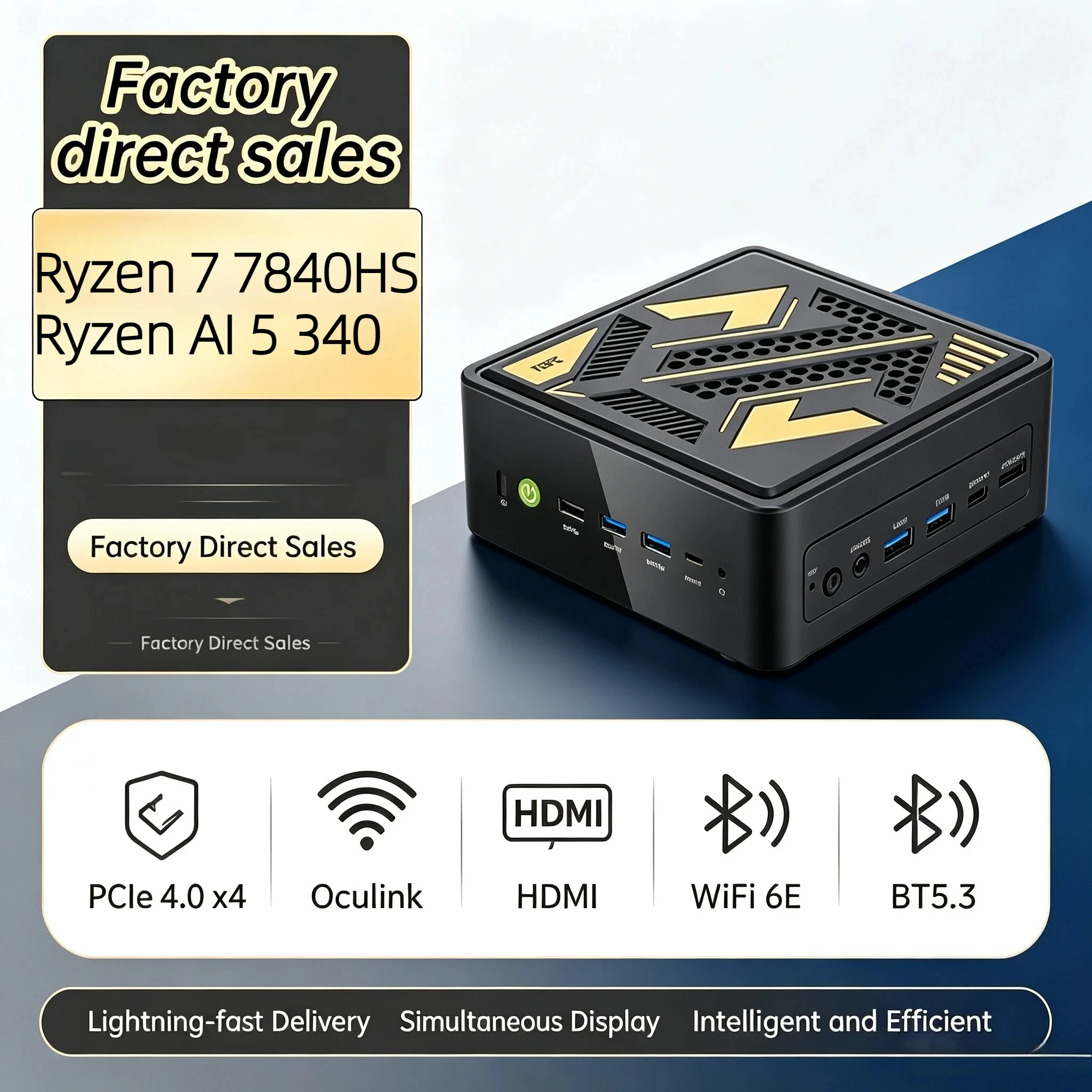 Pc Gaming Ryzen 7 - Mini Oyun Bilgisayarı Ryzen 7 7840HS/
