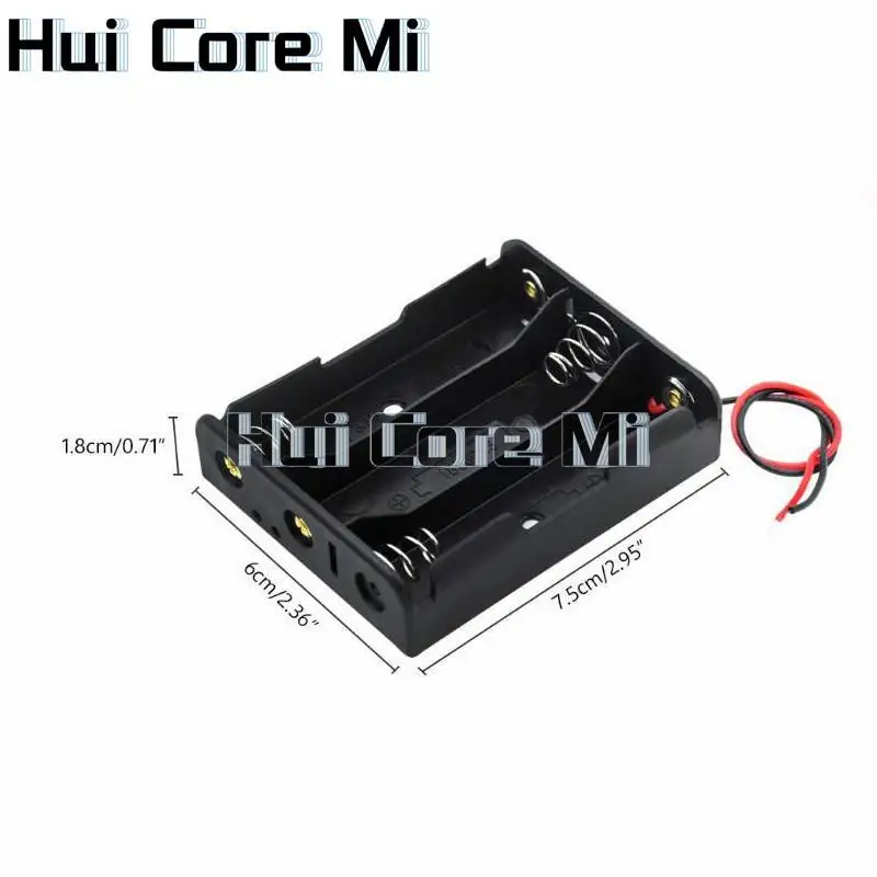 Hot Sell1X 2X 3X 4X 18650 Battery Holder Storage Box Case 1 2 3 4 Slot Battery Container With Wire Lead For Arduino DIY KIT