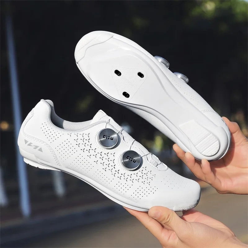 Herren Fahrradschuhe Radsport Schnellverschluss-Schuhe MTB Rennrad Unisex Profi-Rennschuhe Modische Gummi-Flachschuhe – Detail 16