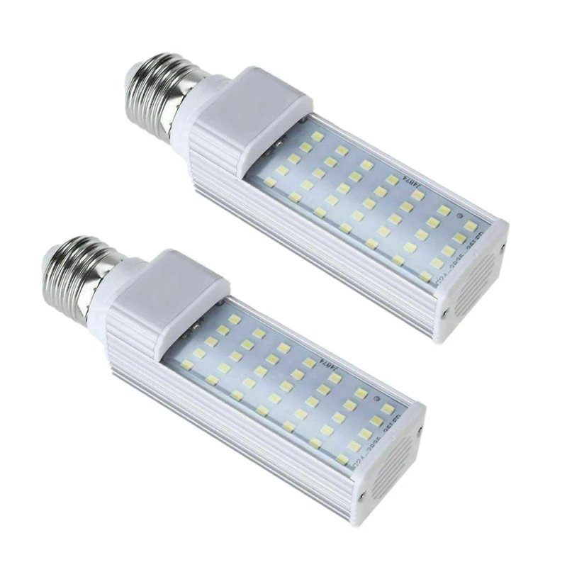 

2X Fishpod White Plant Aquarium 7W Grow Light LED Tank Fish Coral Bulb E27 Lamp