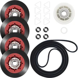 4392067 27-inch Dryer Repair Kit for Whirlpool KitchenAid Dryers WPW10314173 Drum Roller 661570V Belt 279640 Idler Pulley