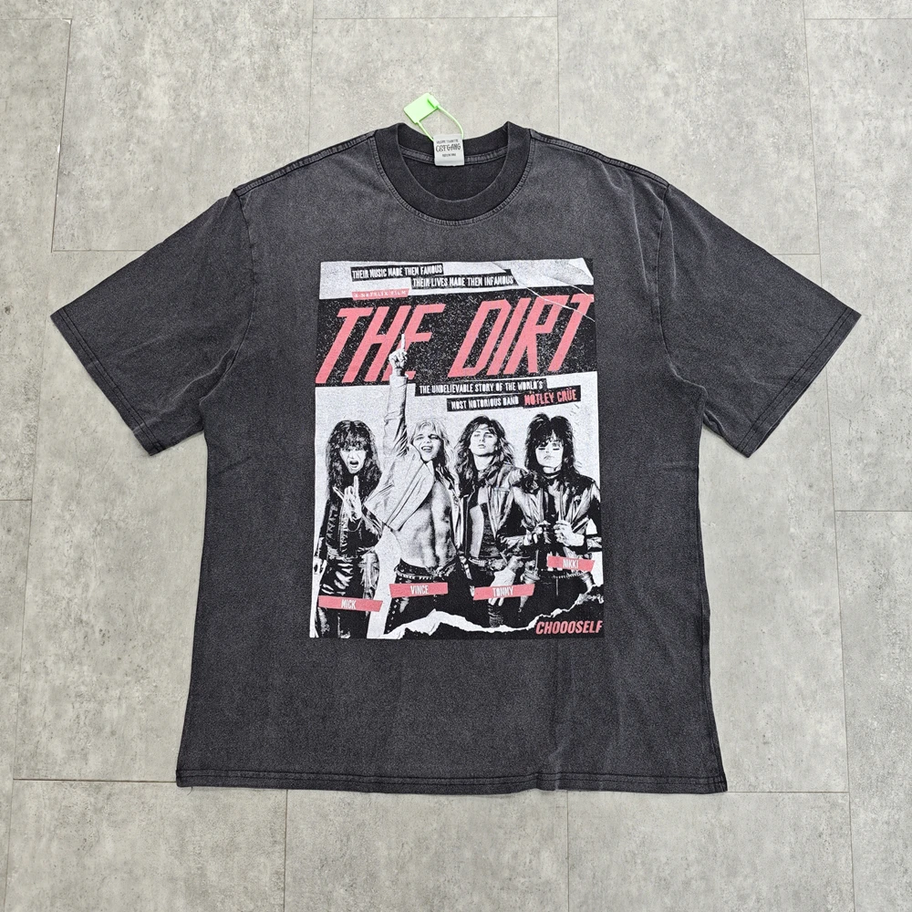 

Yao Fashion Rock Roll Бренд Панк Повседневная Винтажная футболка с короткими рукавами Свободная хлопковая мужская одежда Уличная одежда Ретро футболка для мужчин