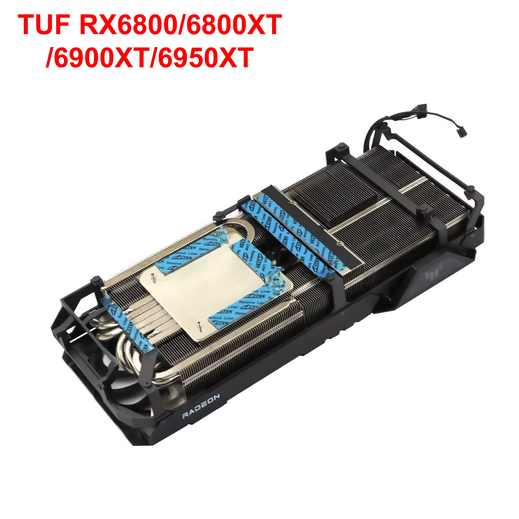 Imagem -04 - Dissipador de Vídeo Placa Gráfica com Quadro Médio Radiador para Asus Tuf Rx6700xt 6800 6800xt 6900xt 6950xt