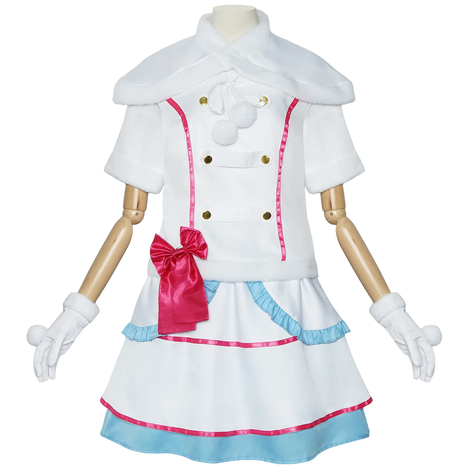 Lovelive Snow Halation Kotori Umi Eli Rin Nozomi Nico Maki Costume Cosplay Anime Love Live Uniforme Inverno Lolita Dress Parrucca