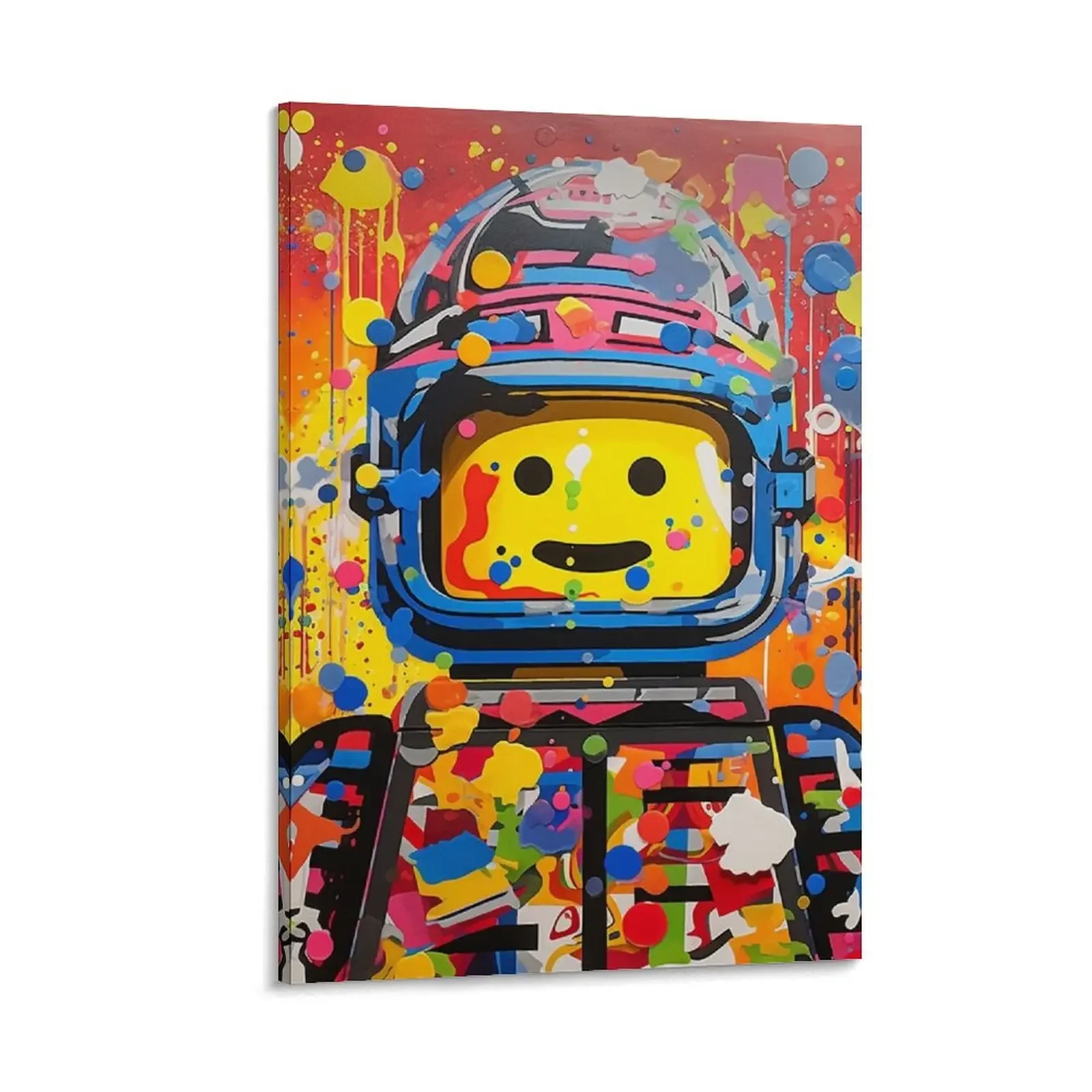 

Colorful space man Canvas Painting vintage home decor posters