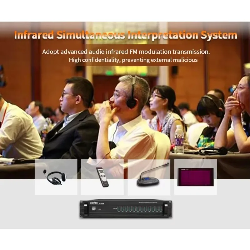 

2025 Simultaneous Translation Interpretation System Recording Touch Screen Wireless Intelligent Digital Conference System Contro