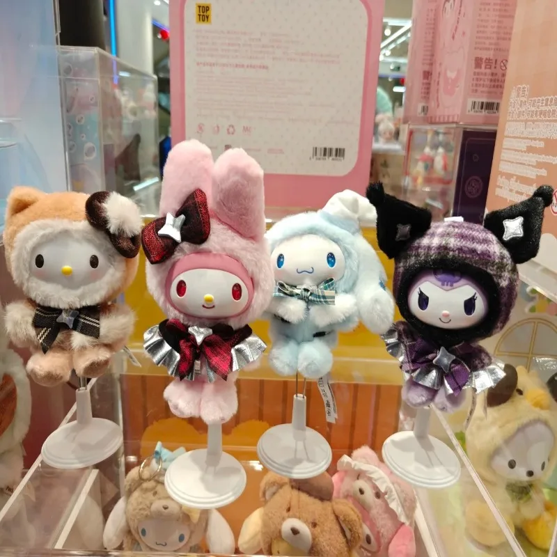 

in Stock Sanrio Velvet Style Series Vinyl Plush Blind Box Toys Hello Kitty Mystery Box Cinnamoroll Kuromi Cute Bag Pendant Gift