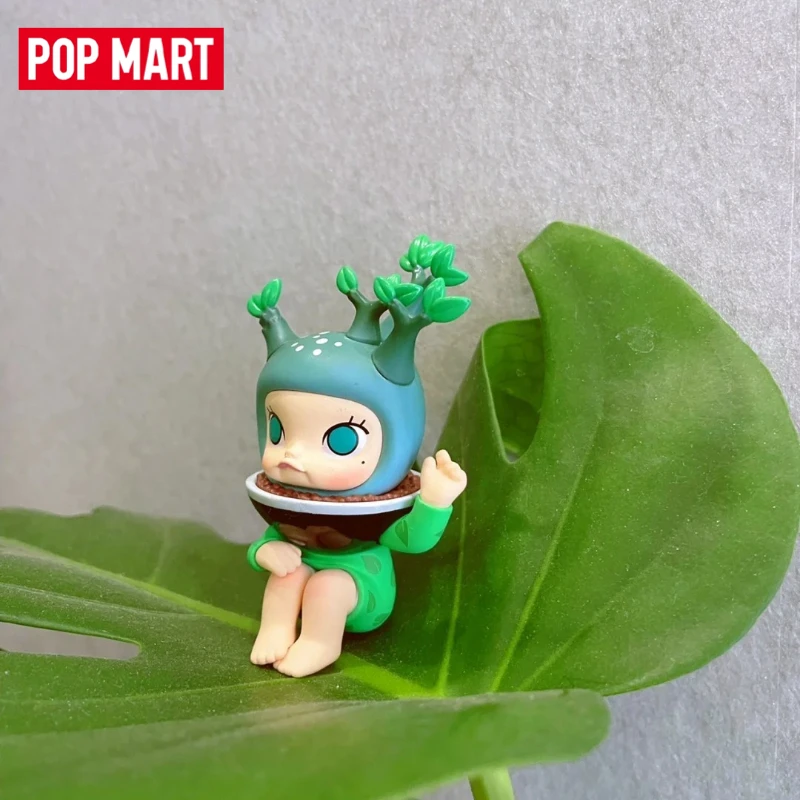 

Genuine POPMART MOLLY Potted Plant Cute Figurine Trendy Toy Desktop Ornament