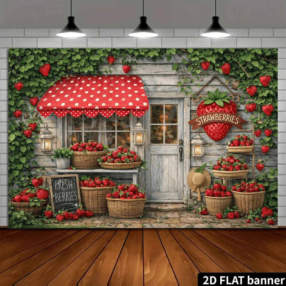 2D Flat Retro Wooden House Str - Event Party Shop recension och pris