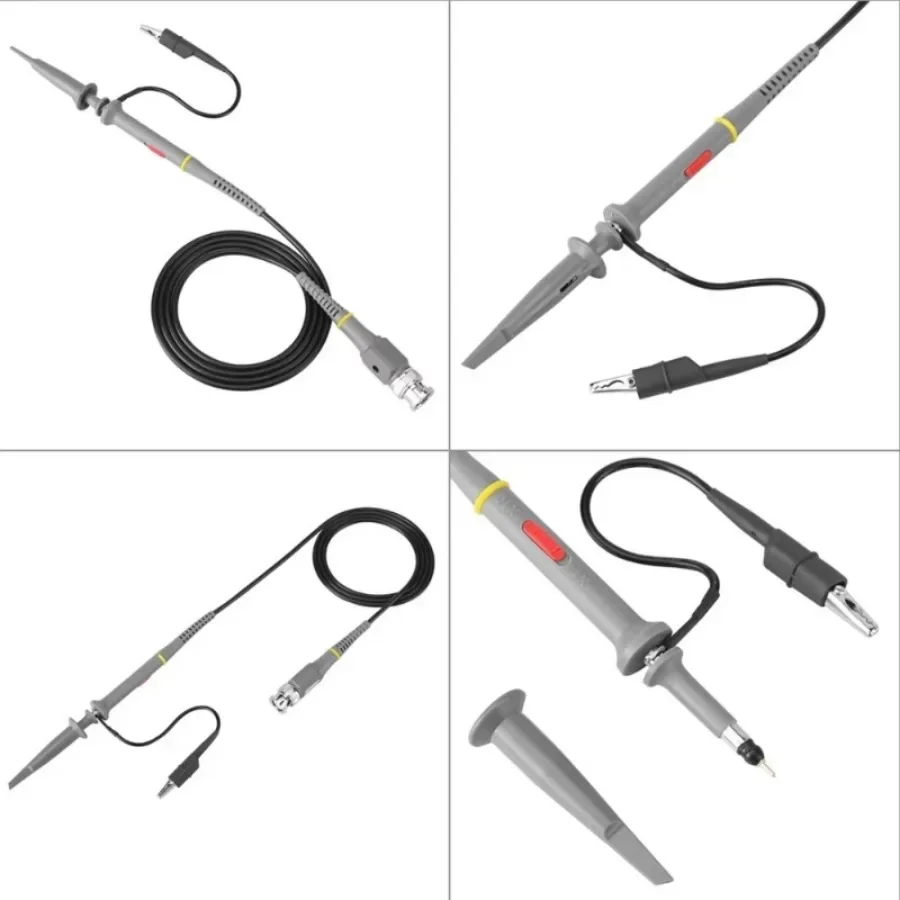 2Pcs/Lot Oscilloscope Probe P6100 100MHz X1 X10 Oscilloscope Clip Probe 100% Brand New High Quality