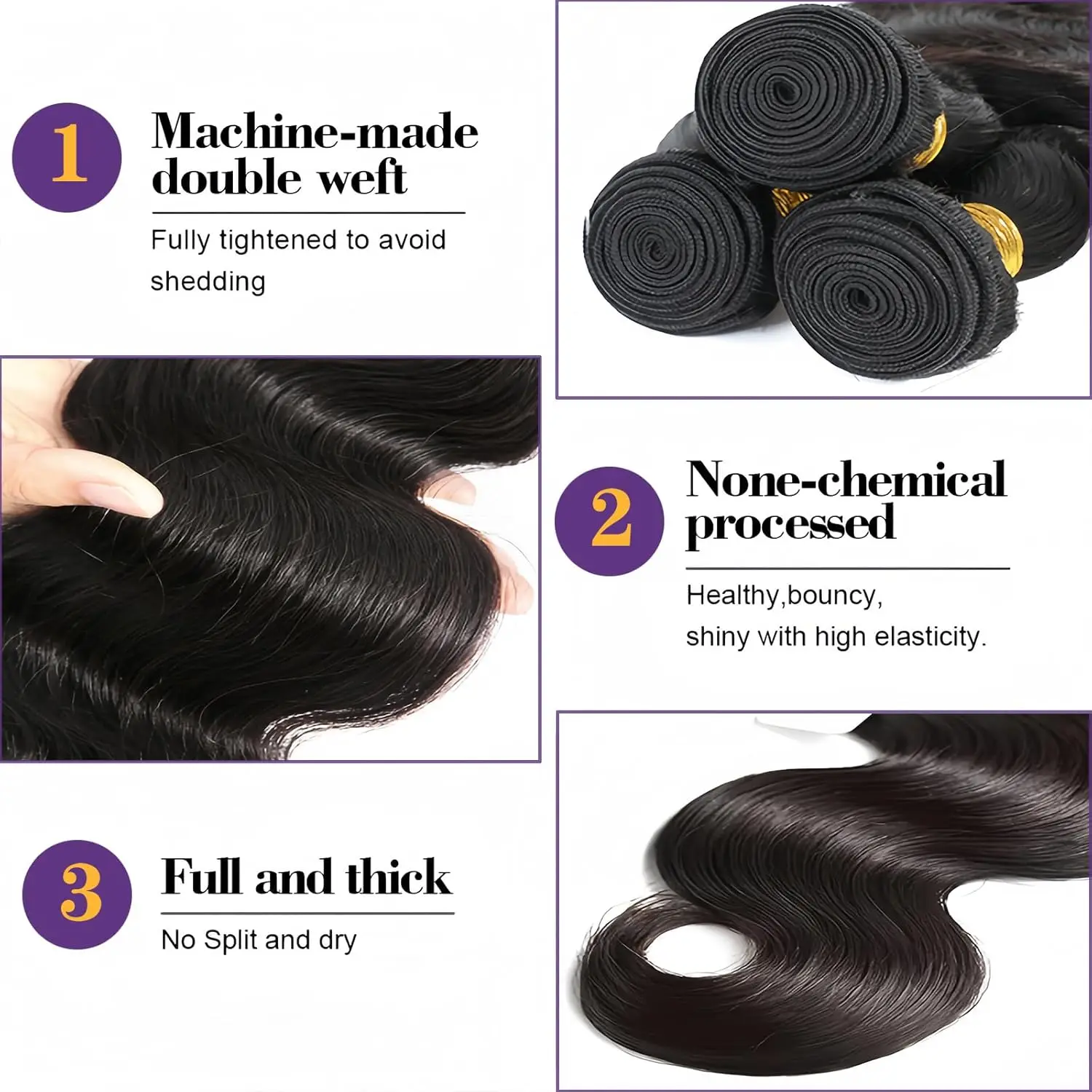 10a Menselijk Haar Bundelt Body Wave Bundels Menselijk Haar 100% Onbewerkte Braziliaanse Maagdelijke Hair Extensions