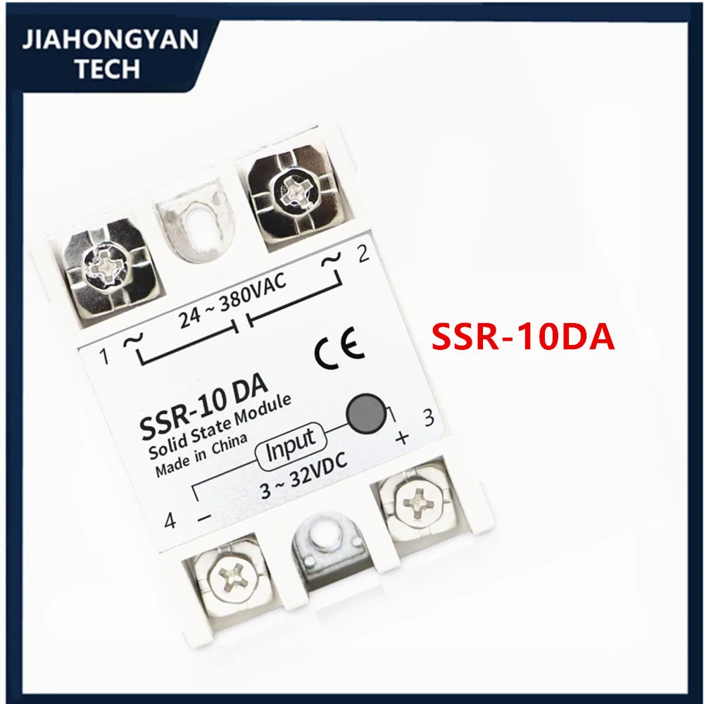 SSR-25DA SSR-40AA SSR-40DD SSR-40DA 10A 25A 40A 60A 80A 100A DA DD AA Módulo de relé de estado sólido para controle de temperatura PID