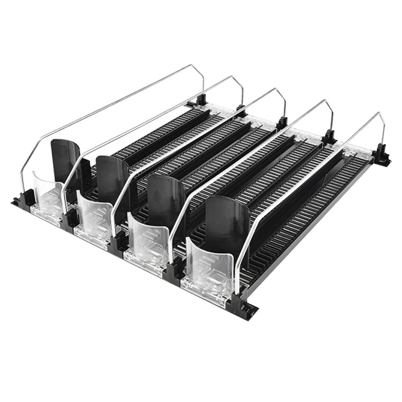 Refrigerator Can Rack For Refrigerator With Adjustable Glide Automatic Push Puller ,For Soda, Beer, And Other Beverages