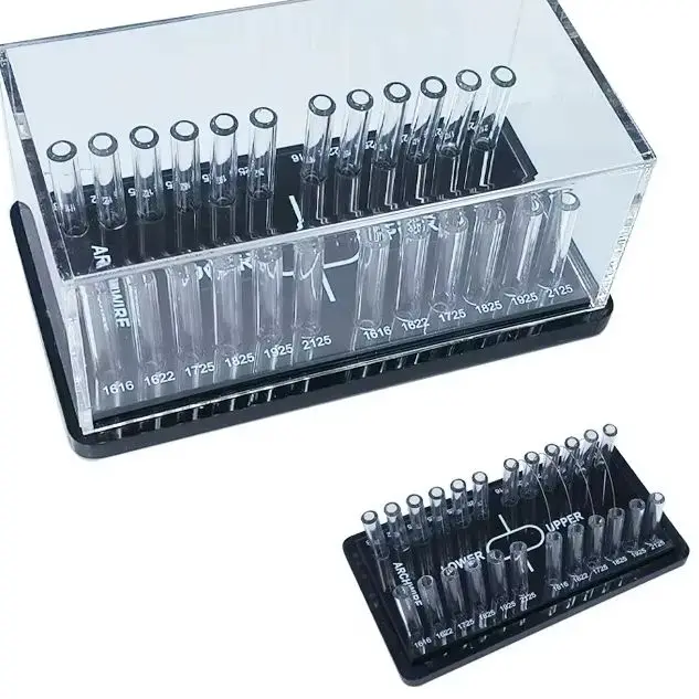 

Коробка-диспенсер акриловая для круглых ортодонтических дуг, держатель для дуг, стоматологический инструмент